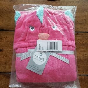 NWT Carters Pink Fish Bath Wrap